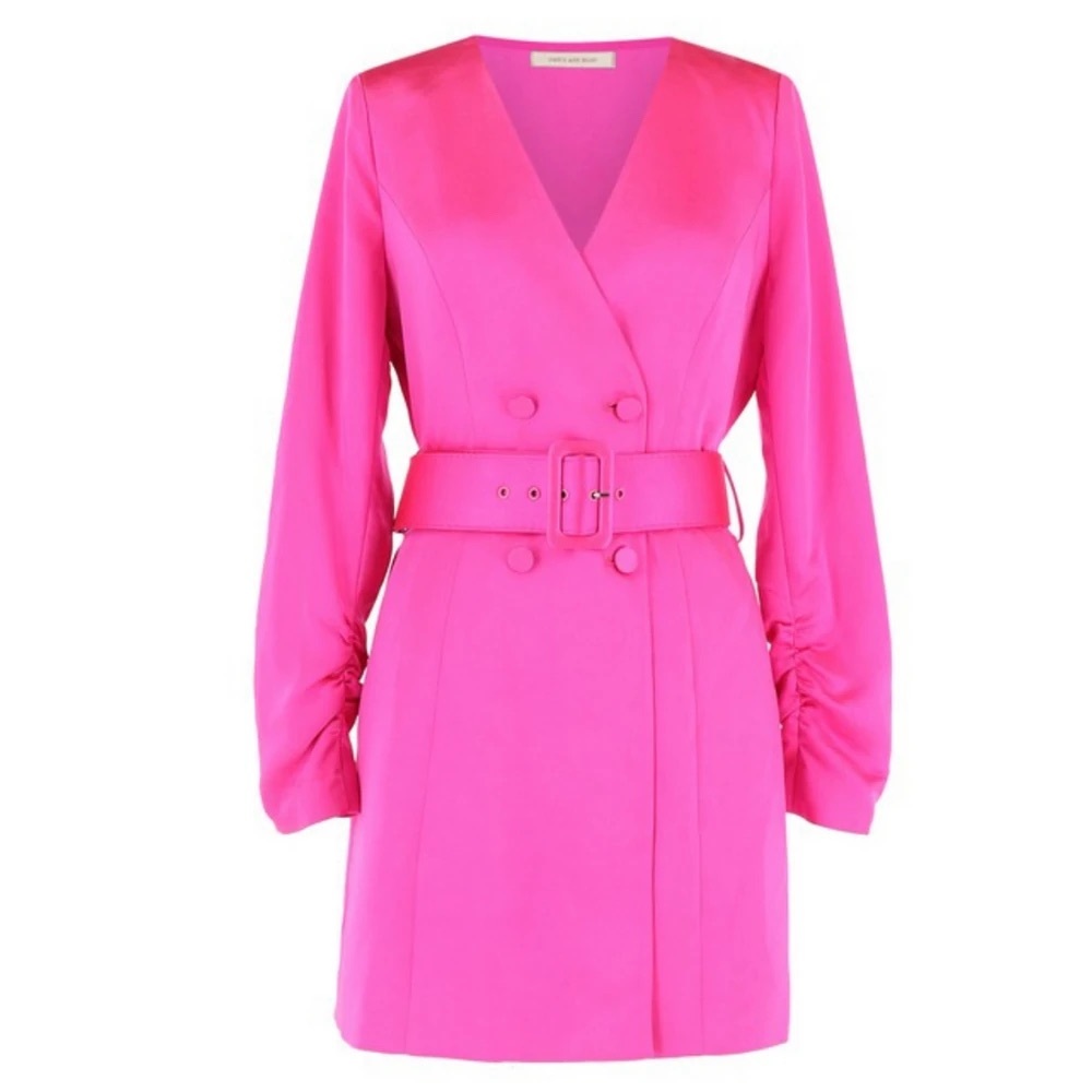 Pink tuxedo blazer dress xs- 3X